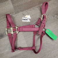 Nylon Halter *gc, faded, mnr frays, dirt, stains, scuffs