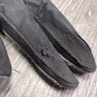 Pr Lycra Riding Gloves *gc/fair, clean, unstitched?sliced, peeling, snags/pilly
