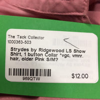 LS Show Shirt, 1 button Collar *vgc, vmnr. hair, older