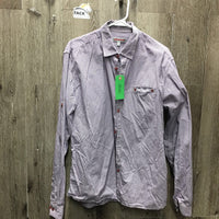 Redsquad LS Western Shirt, buttons, Roll up sleeves *vgc, crinkled

