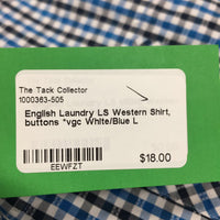 English Laundry LS Western Shirt, buttons *vgc
