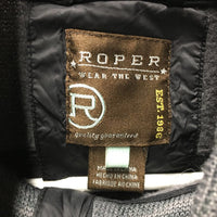 Quilt & Fleece Sweater - Jacket, Zipper *gc, rubs, v.pilly, puckers
