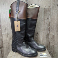 Lined Dress Boots, zips, tags *New
