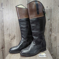 Lined Dress Boots, zips, tags *New
