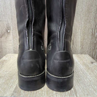 Lined Dress Boots, zips, tags *New
