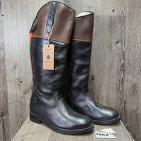 Lined Dress Boots, zips, tags *New
