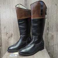 Lined Dress Boots, zips, tags *New
