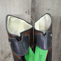 Lined Dress Boots, zips, tags *New
