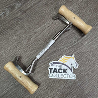 Metal Wood Handle Boot Pulls *vgc, clean, mnr rubs & dirt
