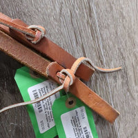 Hvy Harness Leather Headstall, horse hair tassels, Pr Split Reins *xc/vgc, mnr scuffs, stains, rubs, dents & scraped edges
