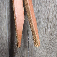 Hvy Harness Leather Headstall, horse hair tassels, Pr Split Reins *xc/vgc, mnr scuffs, stains, rubs, dents & scraped edges
