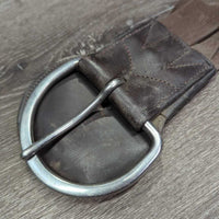 Padded Neoprene Leather Western Cinch, 2x Long Elastic, 2x D Rings *gc, v.dirty, rubs, hair
