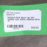 POW Spurs *gc, dirt, residue, rubs, stains, widened
