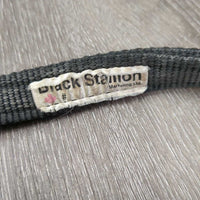 Thick Nylon Halter, adj *gc, faded, stains, dirt, edge rubs, older
