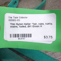 Thin Nylon Halter *fair, rubs, rusty, stains, faded, dirt

