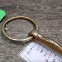 Curved Loose Ring Western Bit *DECORATION ONLY *fair, v.rusty, scuffs, scrapes
