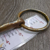 Curved Loose Ring Western Bit *DECORATION ONLY *fair, v.rusty, scuffs, scrapes
