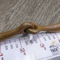 Curved Loose Ring Western Bit *DECORATION ONLY *fair, v.rusty, scuffs, scrapes

