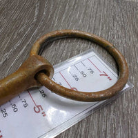 Curved Loose Ring Western Bit *DECORATION ONLY *fair, v.rusty, scuffs, scrapes
