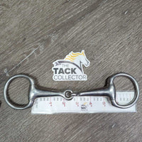 Thick Hvy Eggbutt Bit, Small Rings *gc, clean, stains, scuffs, scratches
