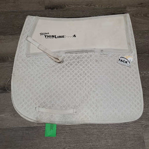 Shimmable Quilt Dressage Saddle Pad *gc/fair, 0 shims, stains, dirt, dingy, rubs, pilly, threads, mnr hair