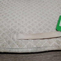 Shimmable Quilt Dressage Saddle Pad *gc/fair, 0 shims, stains, dirt, dingy, rubs, pilly, threads, mnr hair