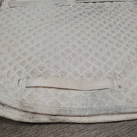 Shimmable Quilt Dressage Saddle Pad *gc/fair, 0 shims, stains, dirt, dingy, rubs, pilly, threads, mnr hair