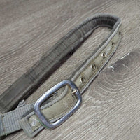 Padded Nylon Halter, adj, snap *fair, BROKEN Snap, v.faded, cracking, discolroed, rusty, stains
