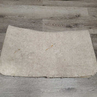 Felt Western Liner Pad *gc, pilling, stains, hair, mnr rust, rubs