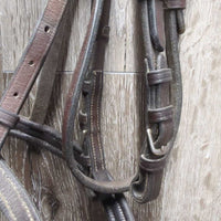 Rsd Padded Bridle, Braided Reins, Buckles *gc, dirty, rubs, residue, scrapes, stains, mnr mismatched
