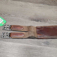 Lg Belly Girth, 2x els, Caribiner *gc/fair, older, weak snap hinge, scrapes, stains, rubs, mnr dirt, UNSTITCHED, stretched els
