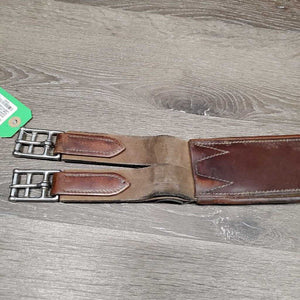 Lg Belly Girth, 2x els, Caribiner *gc/fair, older, weak snap hinge, scrapes, stains, rubs, mnr dirt, UNSTITCHED, stretched els