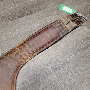 Lg Belly Girth, 2x els, Caribiner *gc/fair, older, weak snap hinge, scrapes, stains, rubs, mnr dirt, UNSTITCHED, stretched els