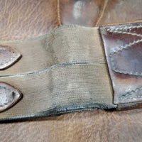 Lg Belly Girth, 2x els, Caribiner *gc/fair, older, weak snap hinge, scrapes, stains, rubs, mnr dirt, UNSTITCHED, stretched els
