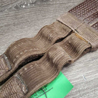 Neoprene Girth, 1x els *gc,/fair, clean, v.stretched & popped els, older, rubs, hair
