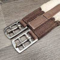Sheepskin Girth, 1x els *gc/fair, older, thin, clumpy, hairy, rubs, stains, thin/holey edge
