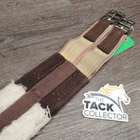 Sheepskin Girth, 1x els *gc/fair, older, thin, clumpy, hairy, rubs, stains, thin/holey edge
