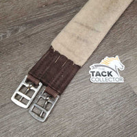 Sheepskin Girth, 1x els *gc/fair, older, thin, clumpy, hairy, rubs, stains, thin/holey edge
