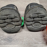 2 Hoof Boots *gc, clean/dirty, edge: rubs/frays, velcro: mnr hairy & weak
