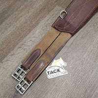 Large Belly Girth, 2x els, Caribiner *gc/fair, v.torn els, scrapes, scuffs, creases, cracked edges, rubs, stains, o lder
