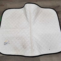 Quilt Jumper Saddle Pad *gc, mnr hair, dirt, stains, rubs, pills, dingy, puckers