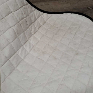 Quilt Jumper Saddle Pad *gc, mnr hair, dirt, stains, rubs, pills, dingy, puckers