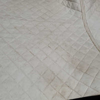 Quilt Jumper Saddle Pad *gc, mnr hair, dirt, stains, rubs, pills, dingy, puckers
