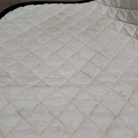 Quilt Jumper Saddle Pad *gc, mnr hair, dirt, stains, rubs, pills, dingy, puckers
