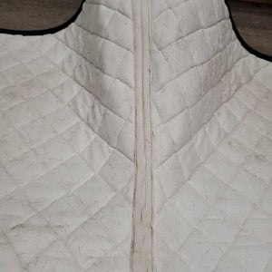 Quilt Jumper Saddle Pad *gc, mnr hair, dirt, stains, rubs, pills, dingy, puckers