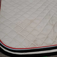 Quilt Jumper Saddle Pad *gc, mnr hair, dirt, stains, rubs, pills, dingy, puckers
