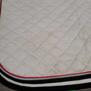 Quilt Jumper Saddle Pad *gc, mnr hair, dirt, stains, rubs, pills, dingy, puckers