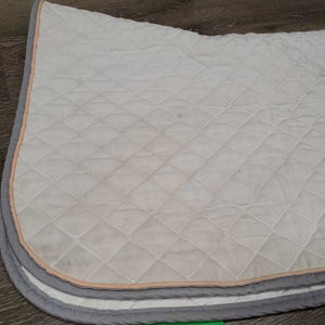 Quilt Jumper Saddle Pad *gc, clean, mnr hair, dingy, snags, puckers, rubs, pills