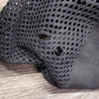 Mesh/Cloth Helmet Cover, Brim *gc/fair, hair, dirty, mnr bent, sm holes, faded
