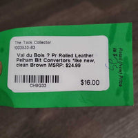 Pr Rolled Leather Pelham Bit Convertors *like new, clean
